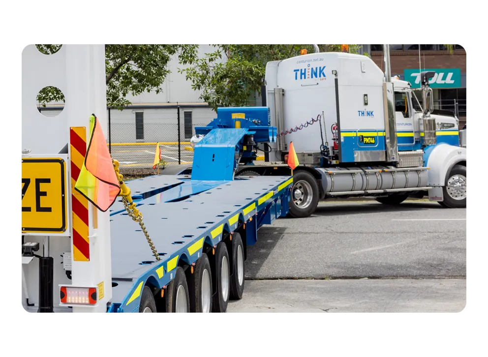 Wide Load Flags on Poles